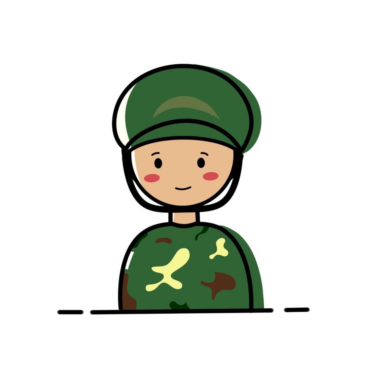 中国动漫头像 军人图片