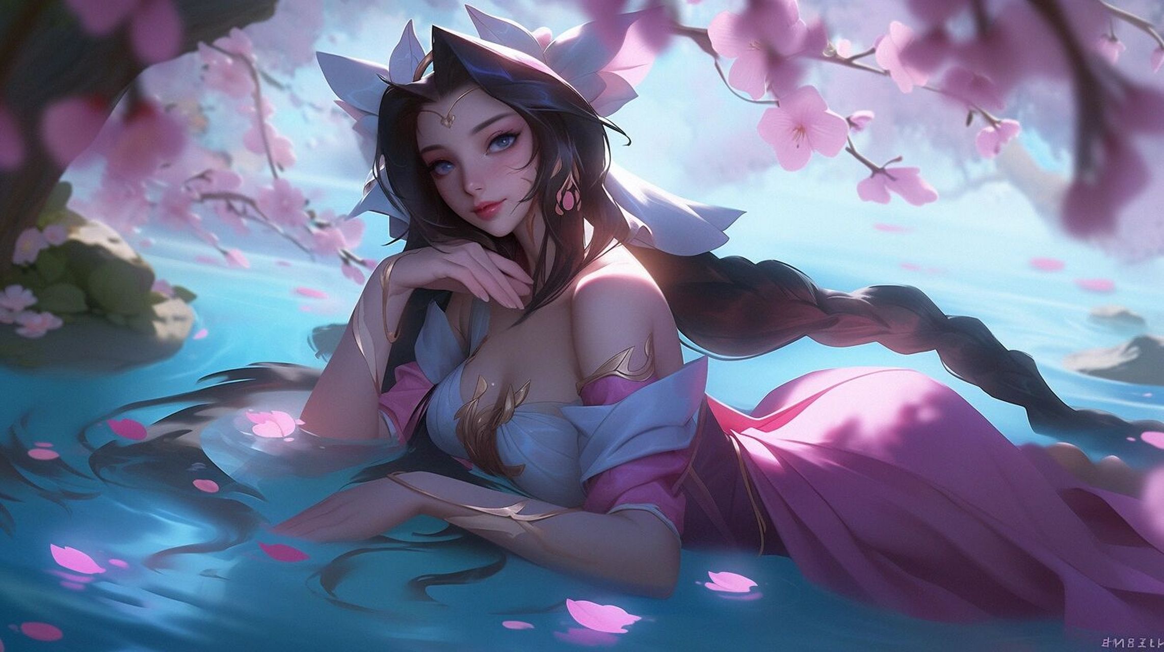 英雄联盟|娜美4k超清壁纸 midjourney重绘的lol高清壁纸, 取图方式