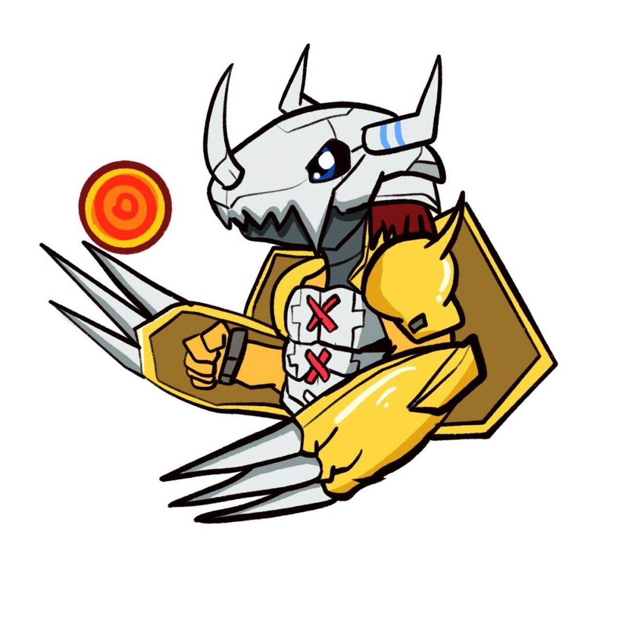 来一组亚古兽一家的头像[偷笑]#数码宝贝# #亚古兽# 数码宝贝新世纪