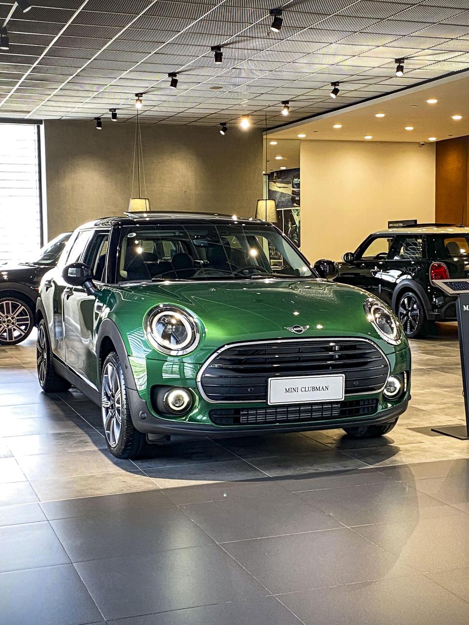 颜控首选mini clubman英伦绿.