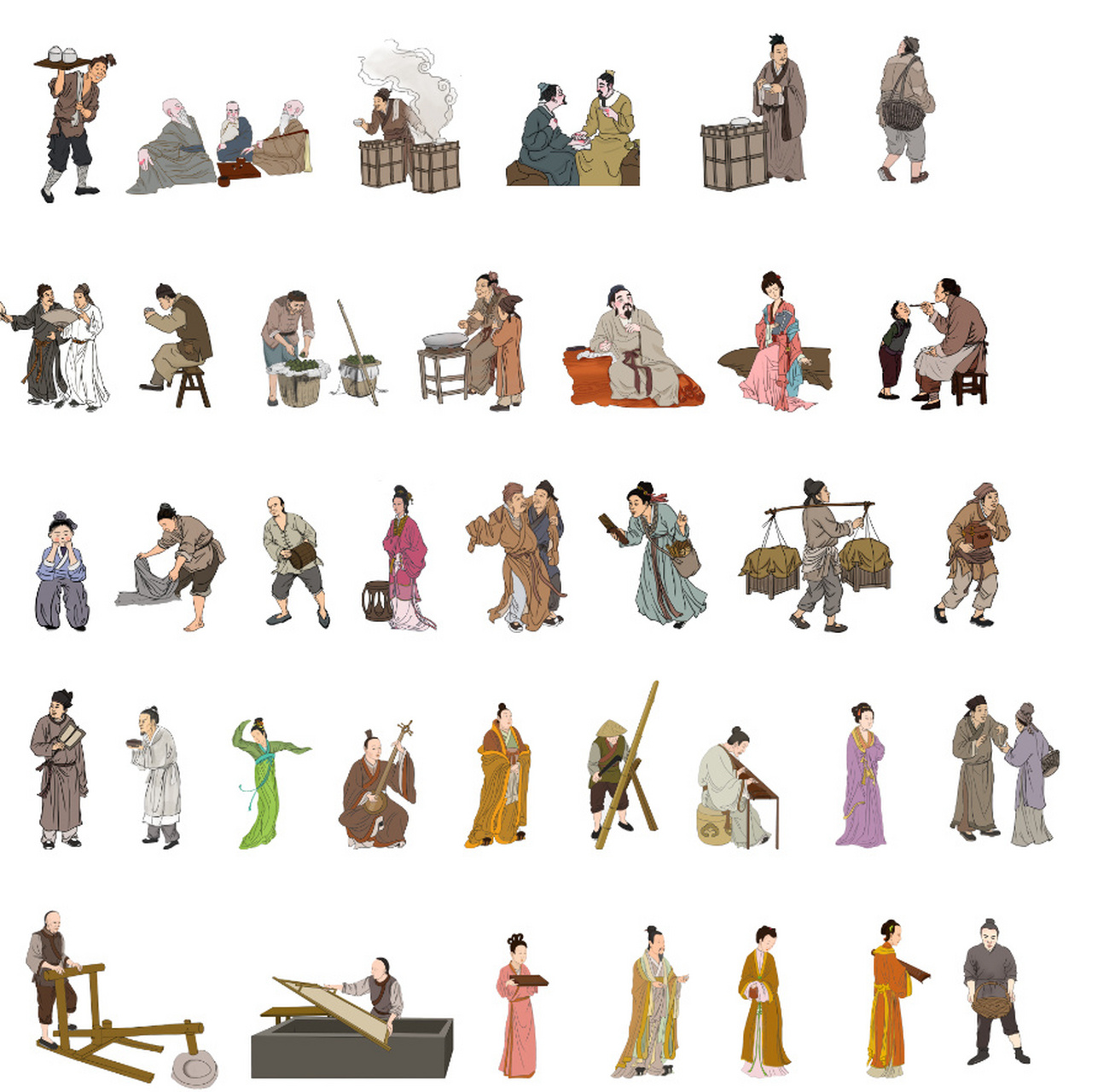 今日小编整理了古风人物素材 完整版在评论区哦