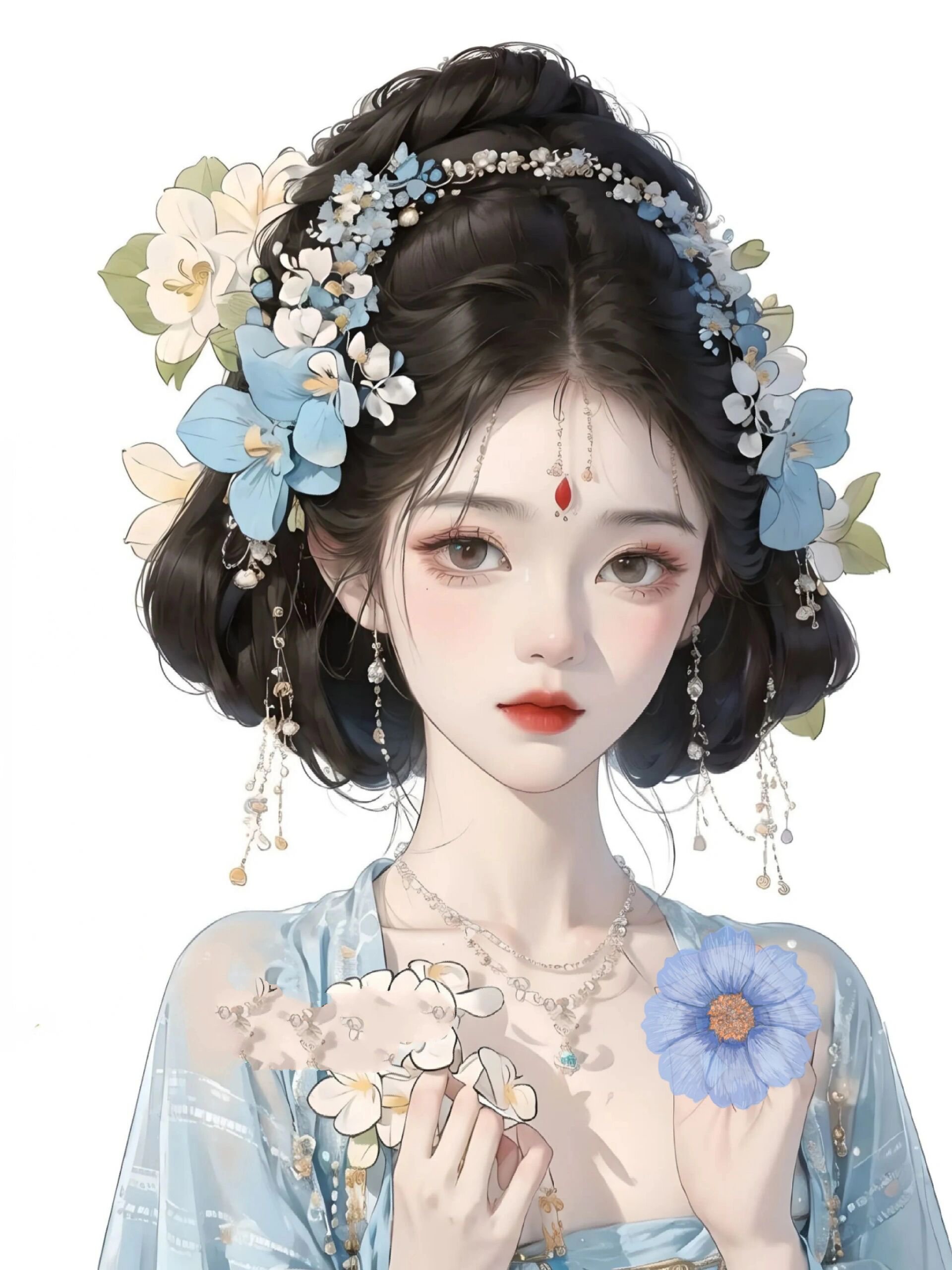 古风女生头像-兰花拟人