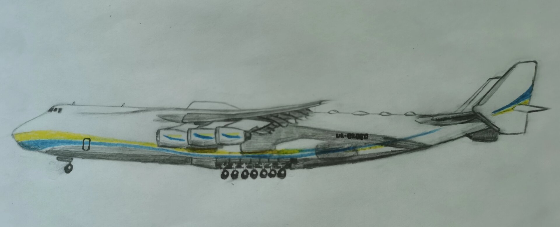 手绘安225梦幻运输机