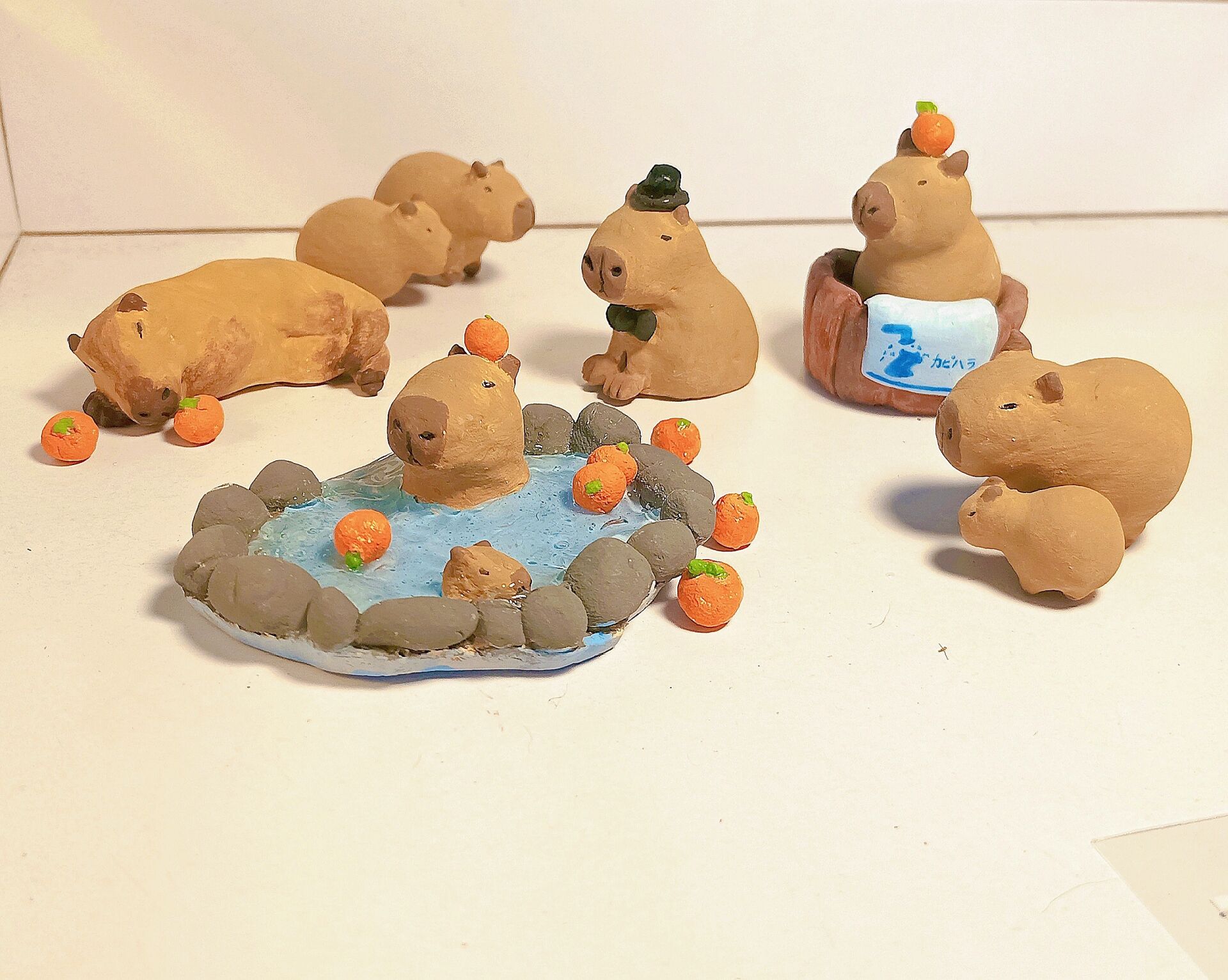 卡皮巴拉~超级可爱的水豚 石塑粘土