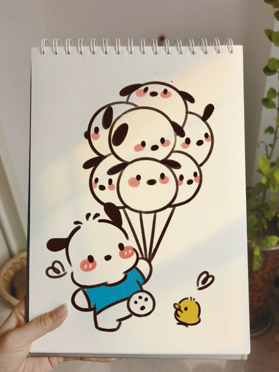 零基础手绘教程|三丽鸥|帕恰狗|气球|绘画 敲可爱帕恰气球来啦～没有