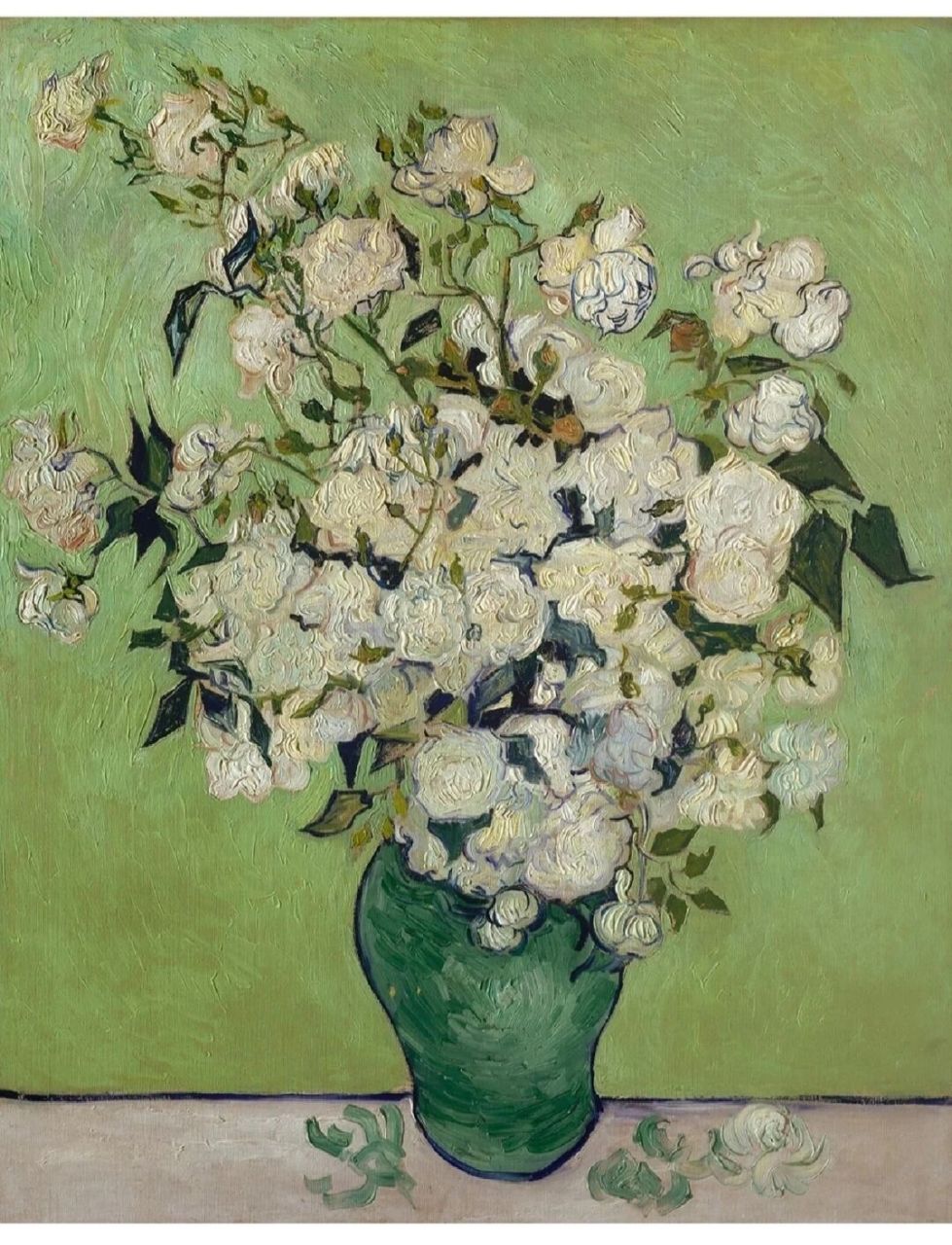 作品名称 : 白玫瑰 画家 :文森特·威廉·梵·高 (1853-1890) 画家