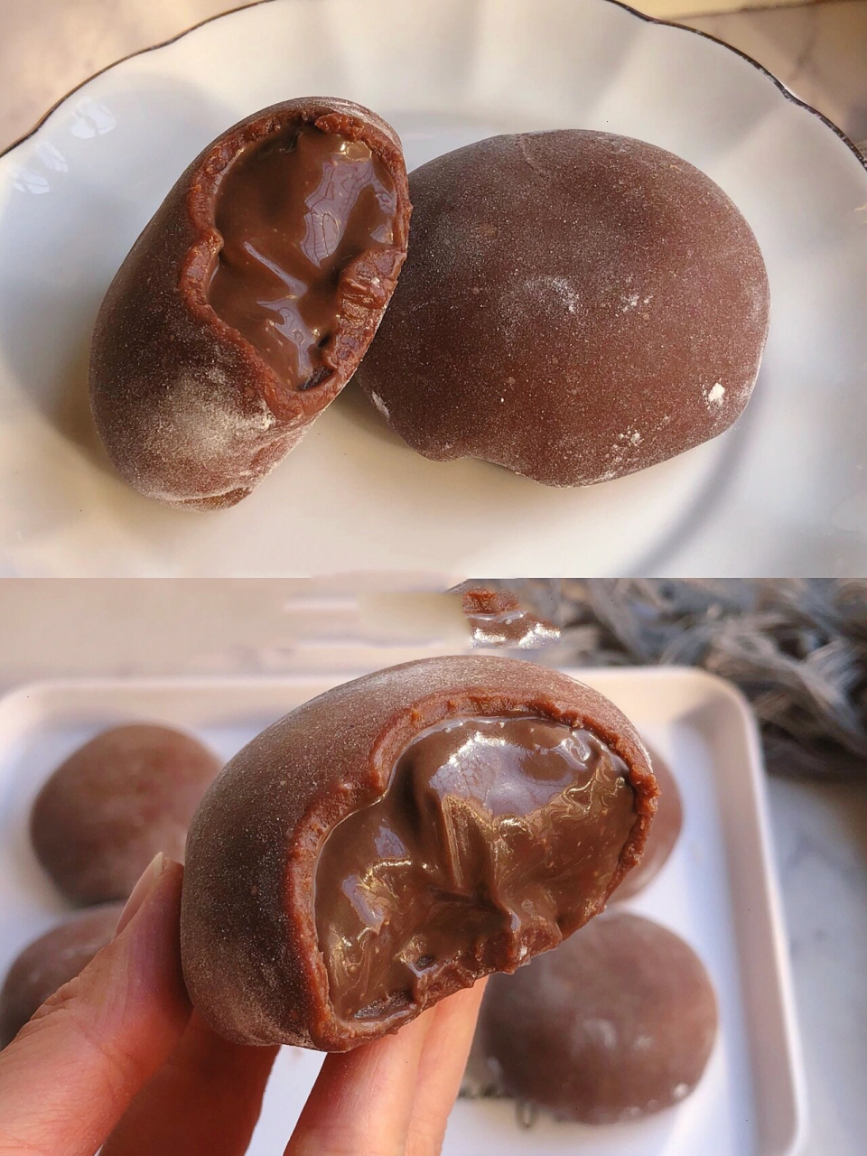 15软糯香甜7515 嗨姐妹们~ 今天又做了糯叽叽的的巧克力糯米糍