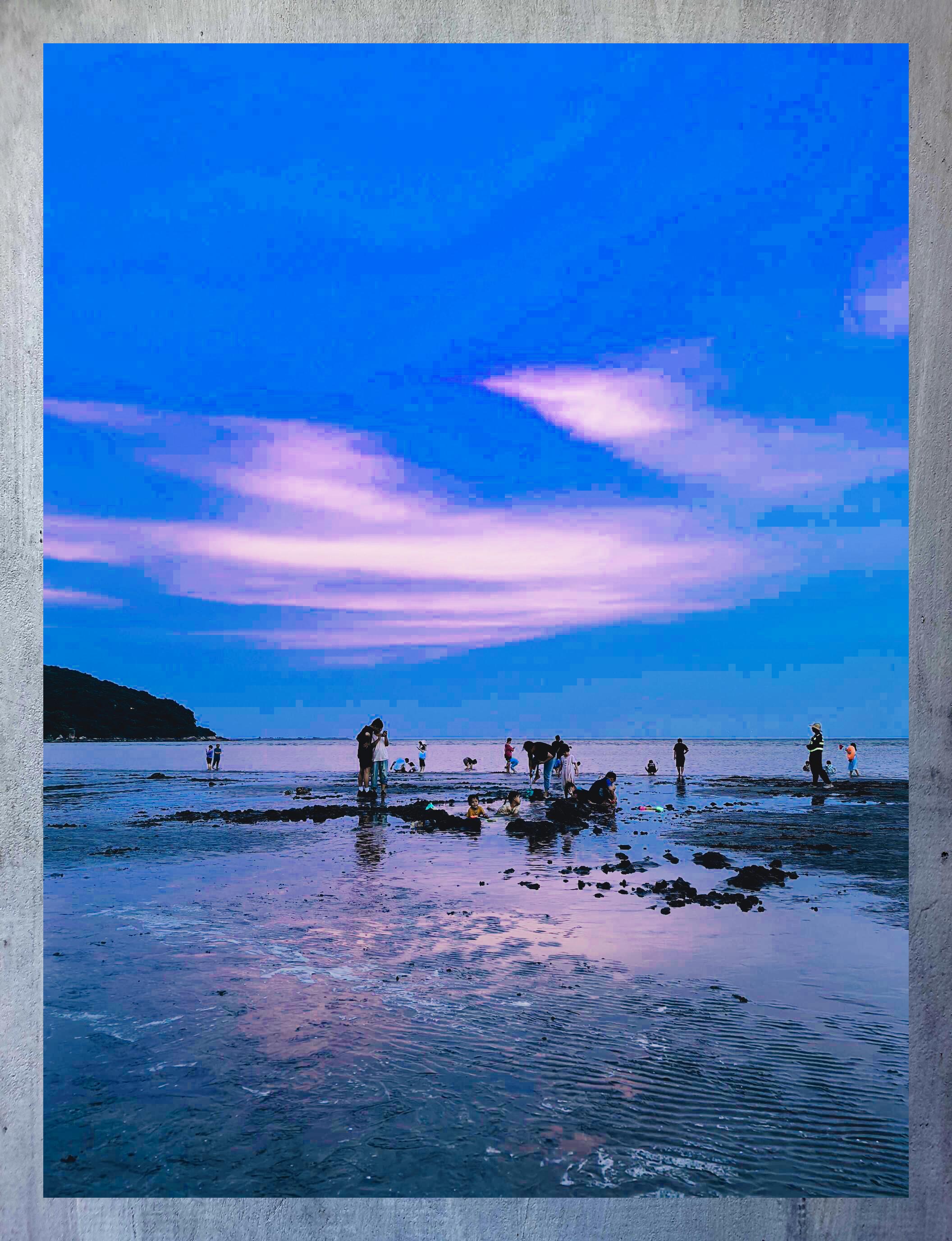 珠海金色海岸阳光下的沙滩美景