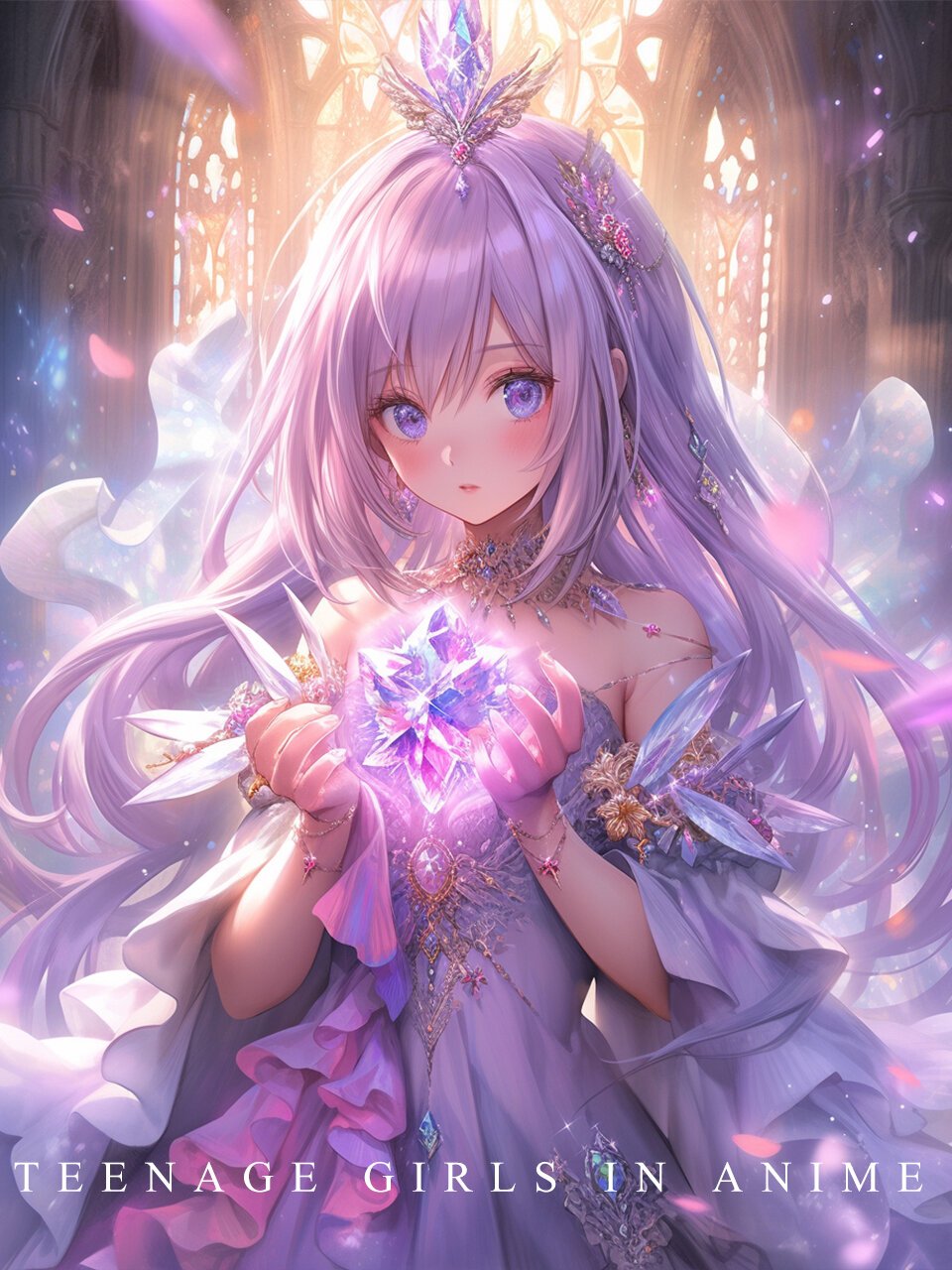 紫色系头像 | 动漫女生 如同动漫中的甜心公主,充满了无尽的魅力和