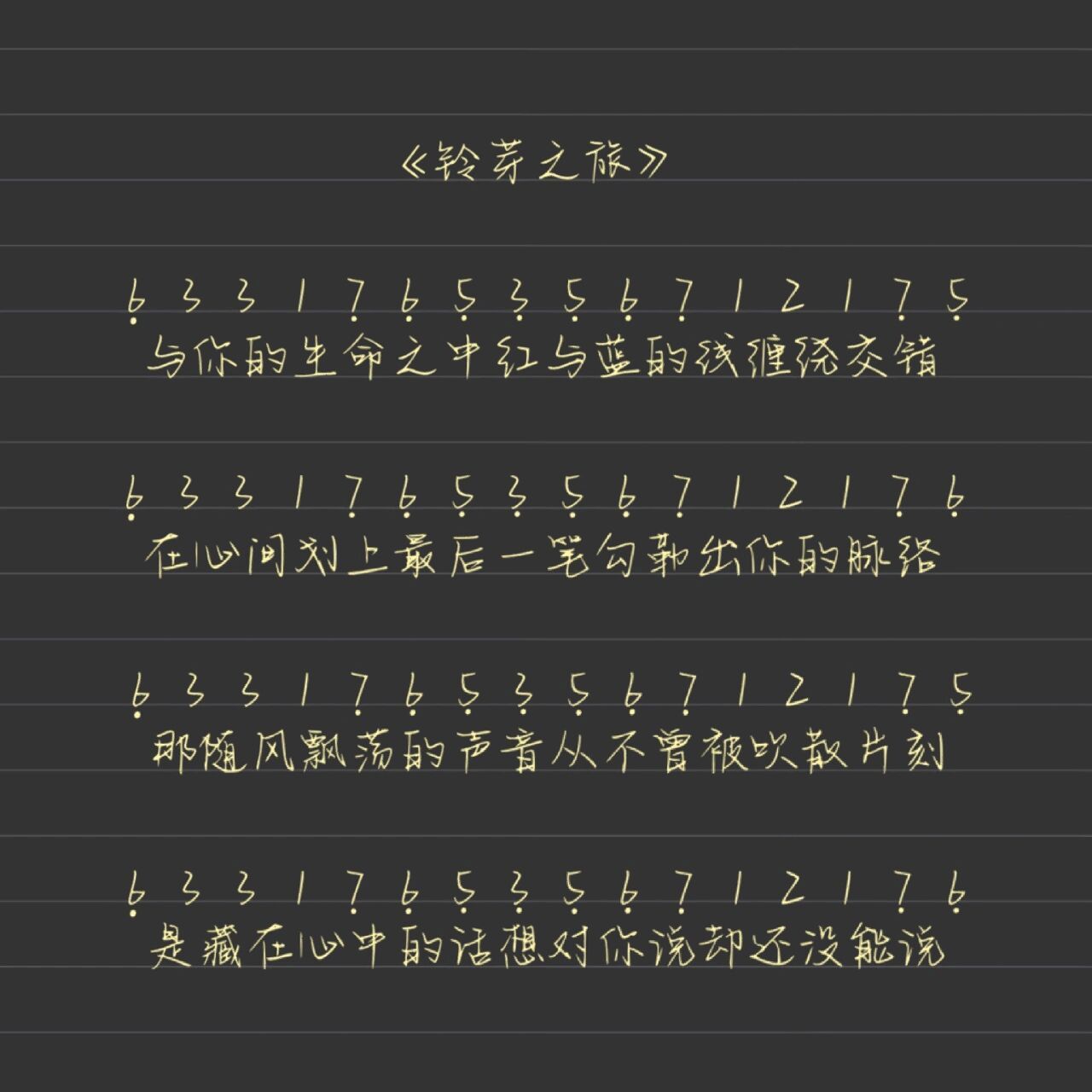 周深《铃芽之旅》同名中文主题曲简谱99