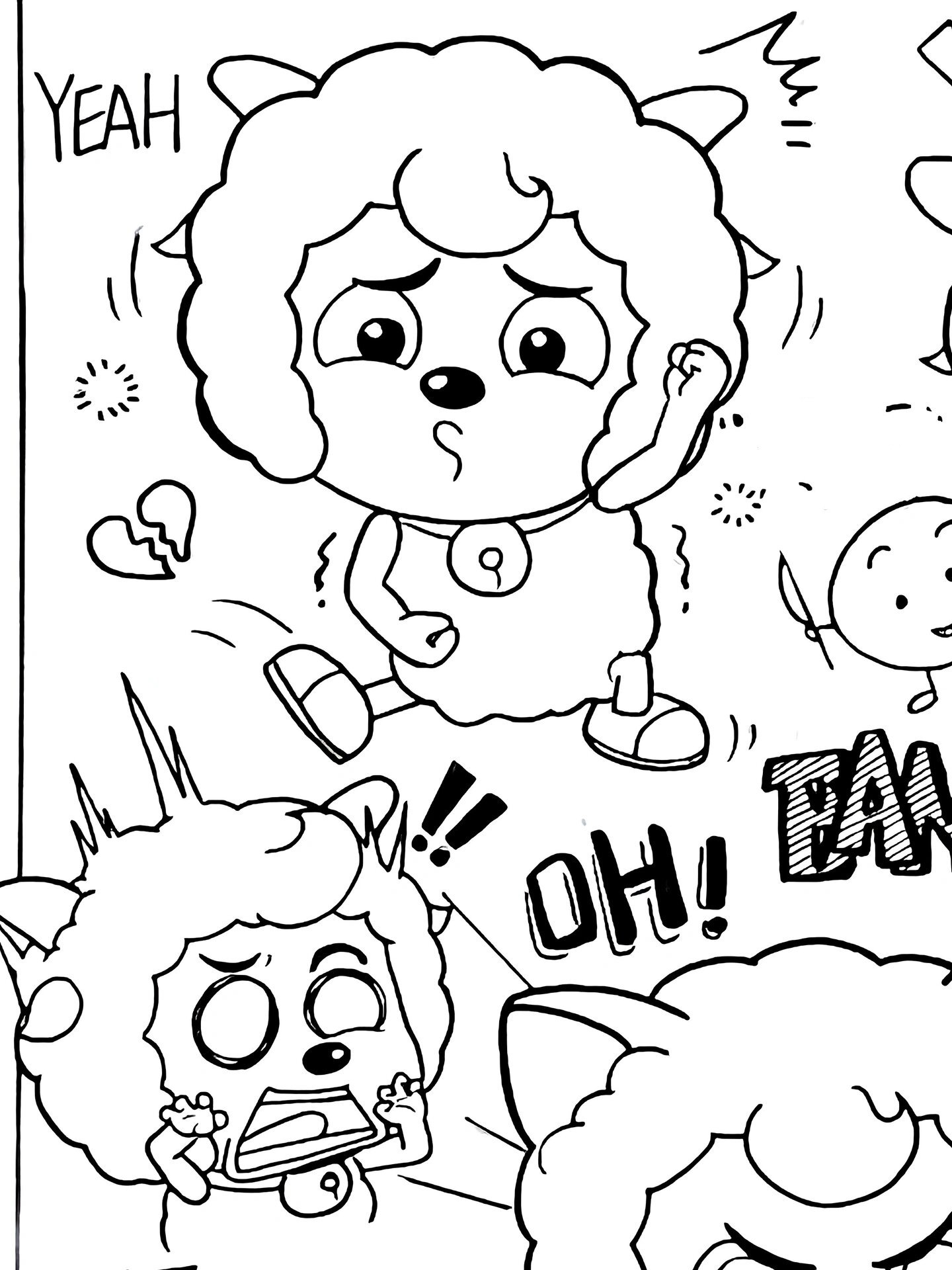 喜羊羊简笔画|附过程