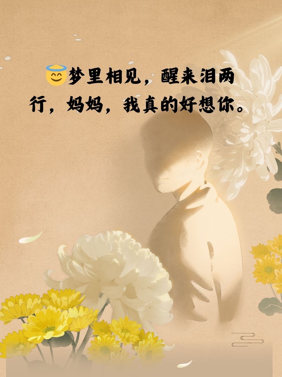 女儿思念亡母的句子 1  夜深了