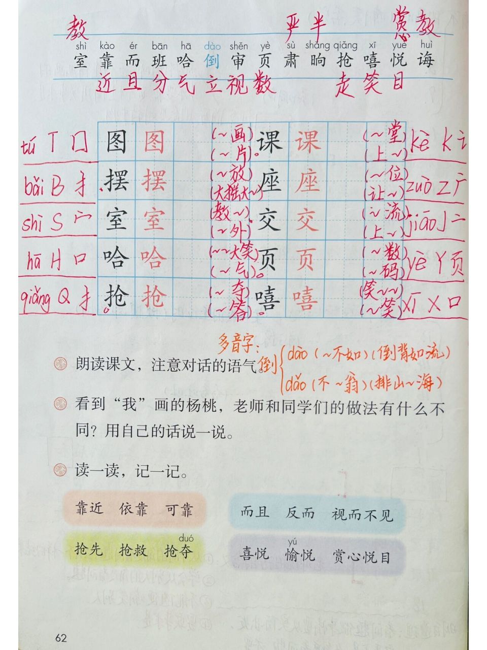 画杨桃生字课件图片