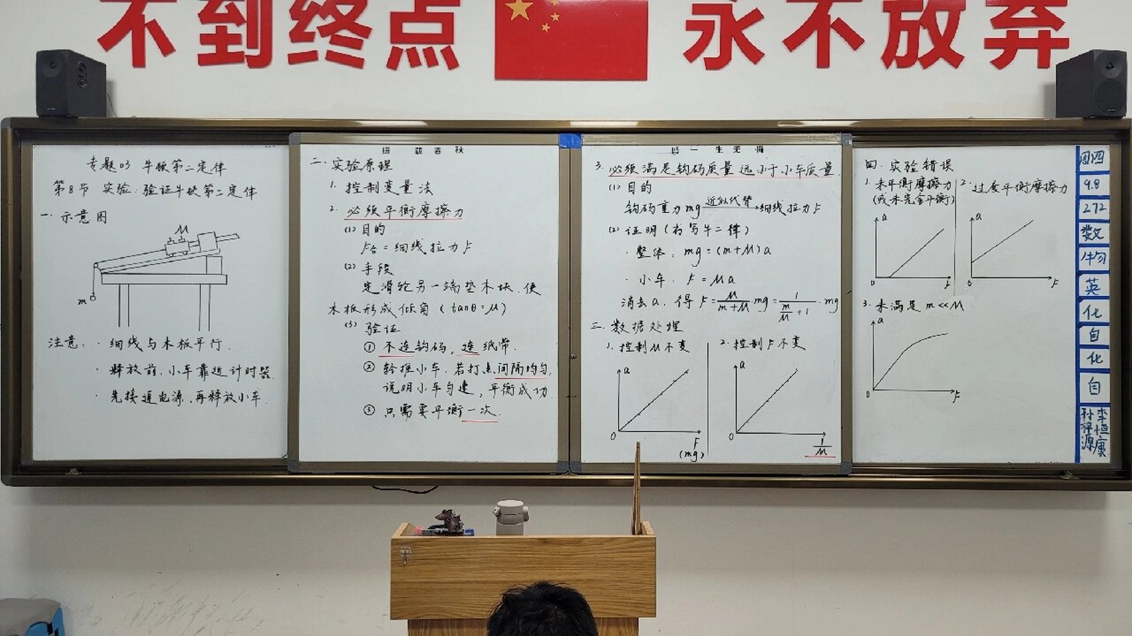 教案 板书 实验:验证牛顿第二定律 教案 板书 高三一轮复习 物理 专题