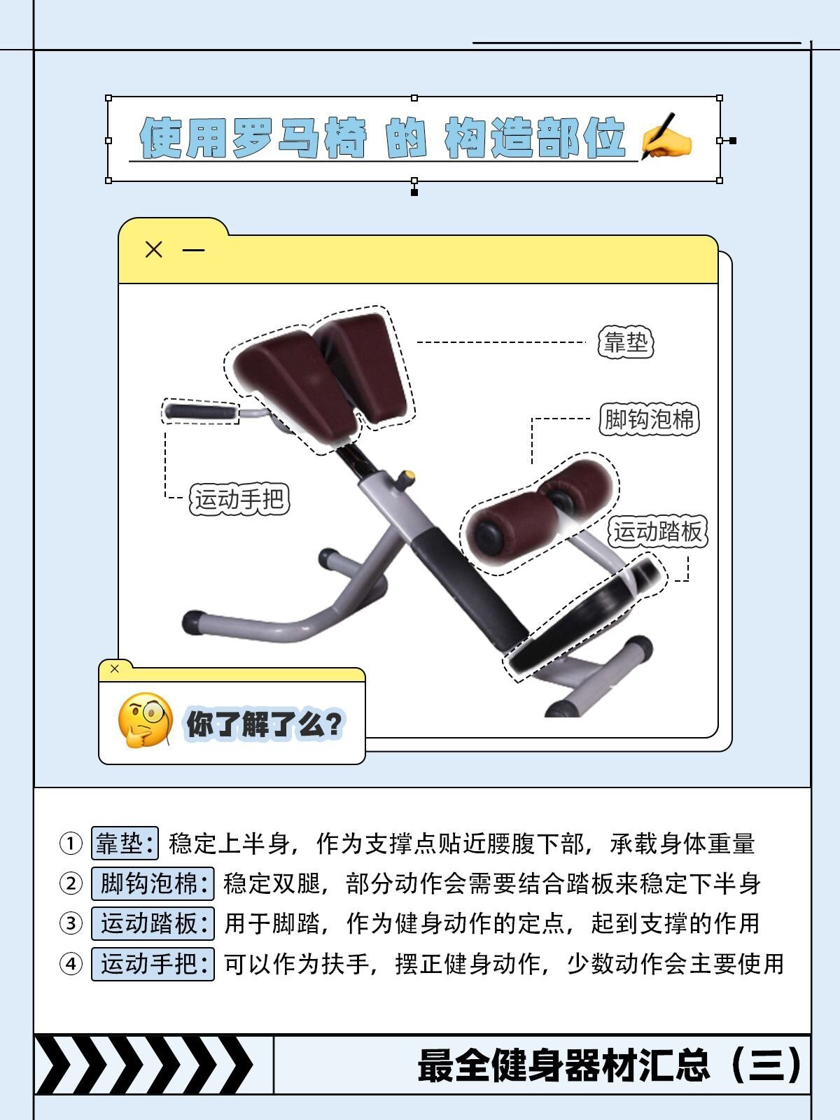 健身器械教程(三)|使用罗马椅75|武汉健身