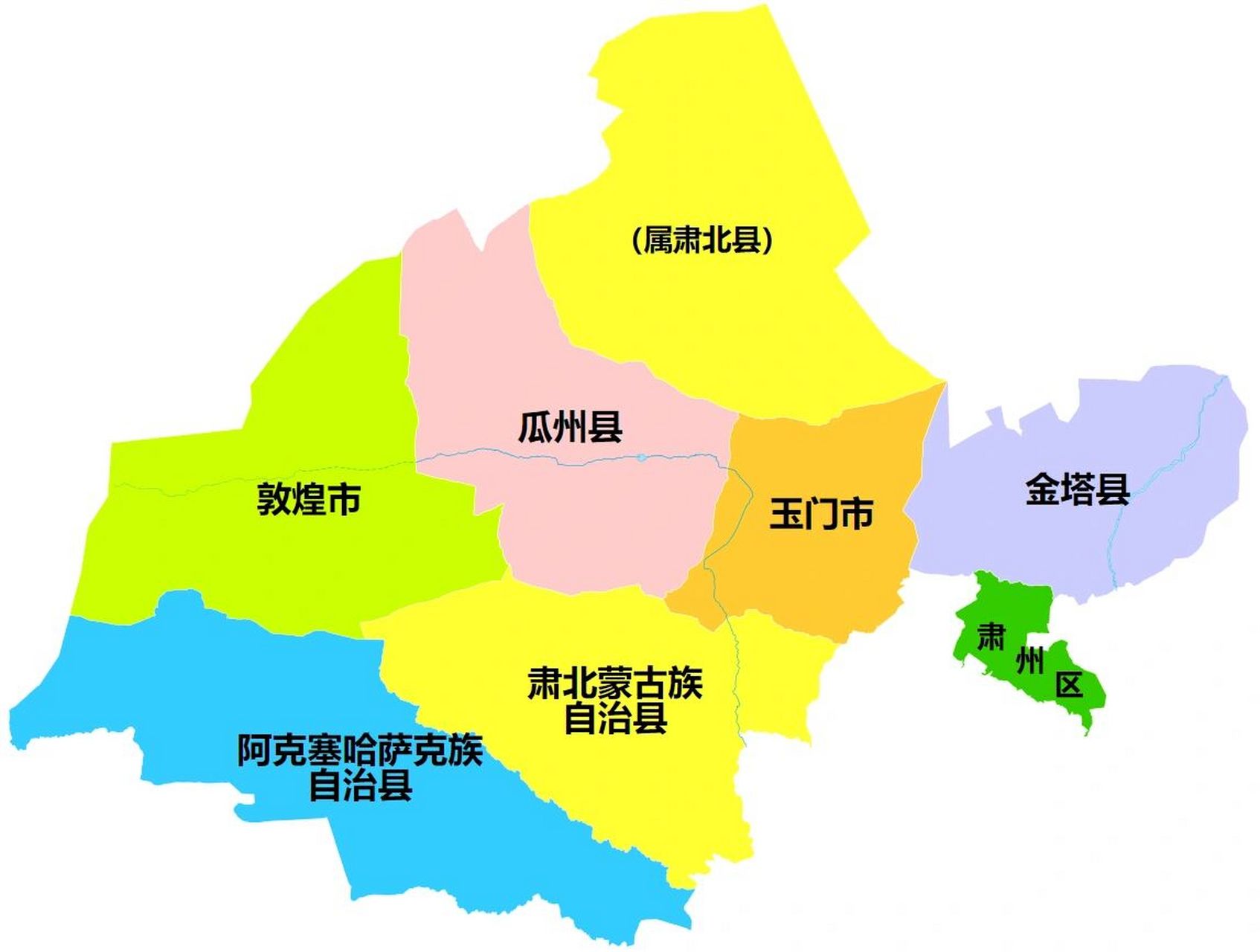 酒泉行政区划 酒泉市,甘肃省辖地级市,总面积为19