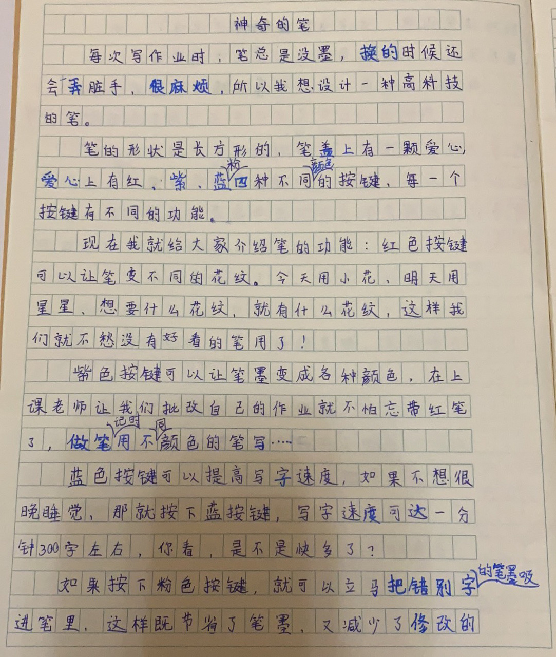 我的奇思妙想作文450字图片