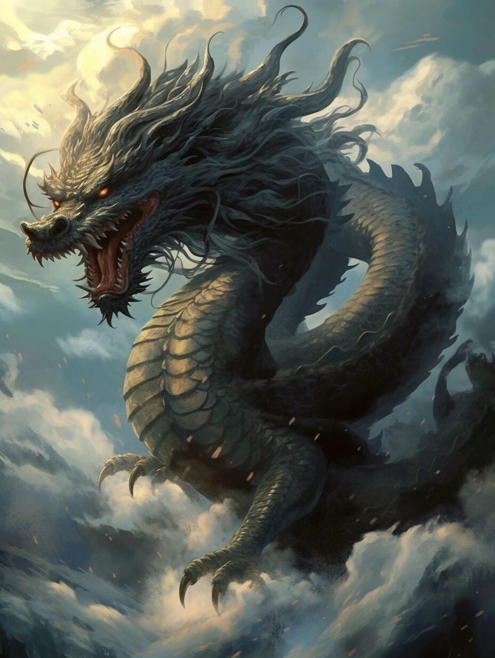 黑蛟化龙一飞冲天