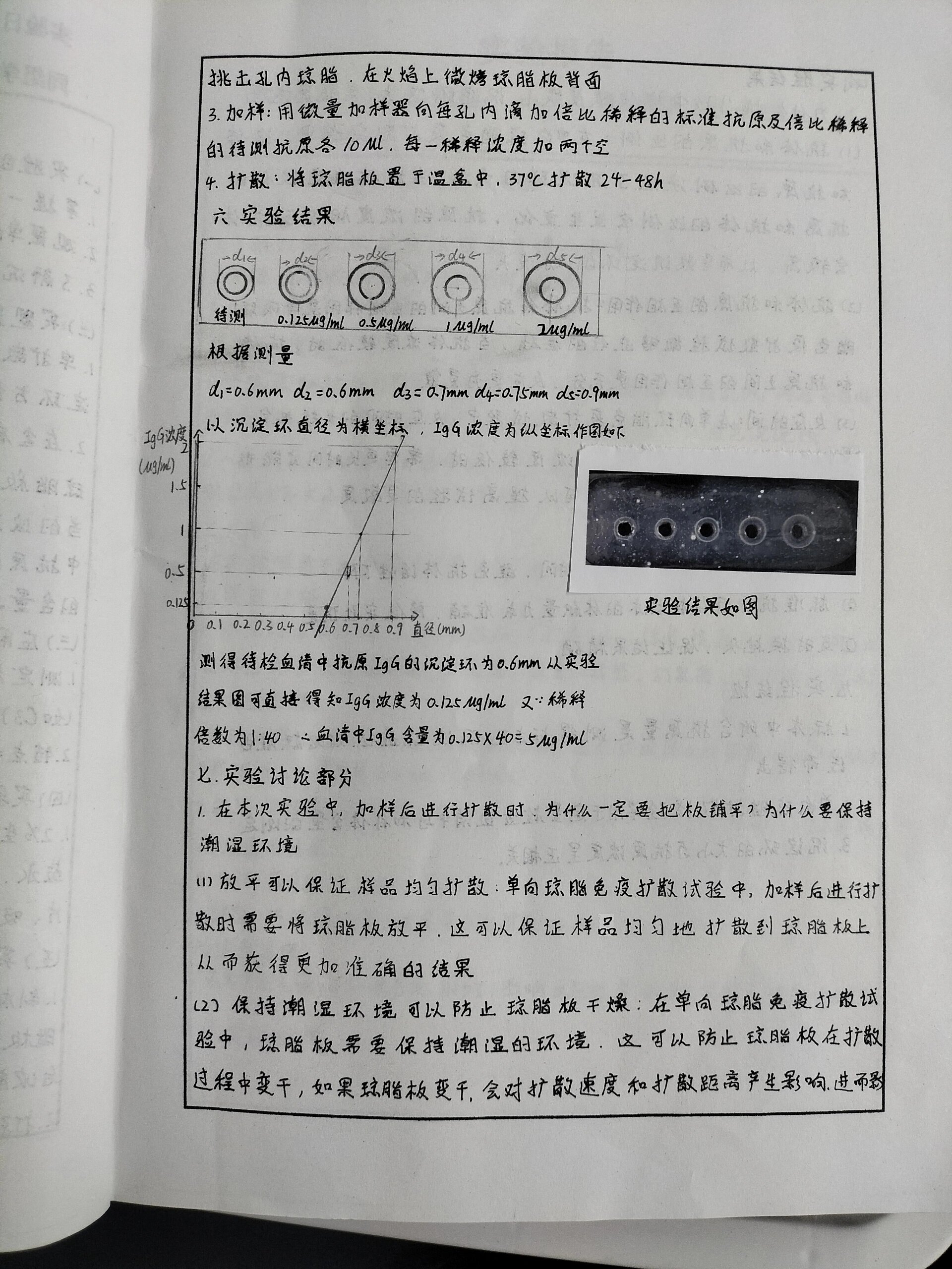 琼脂扩散试验图片