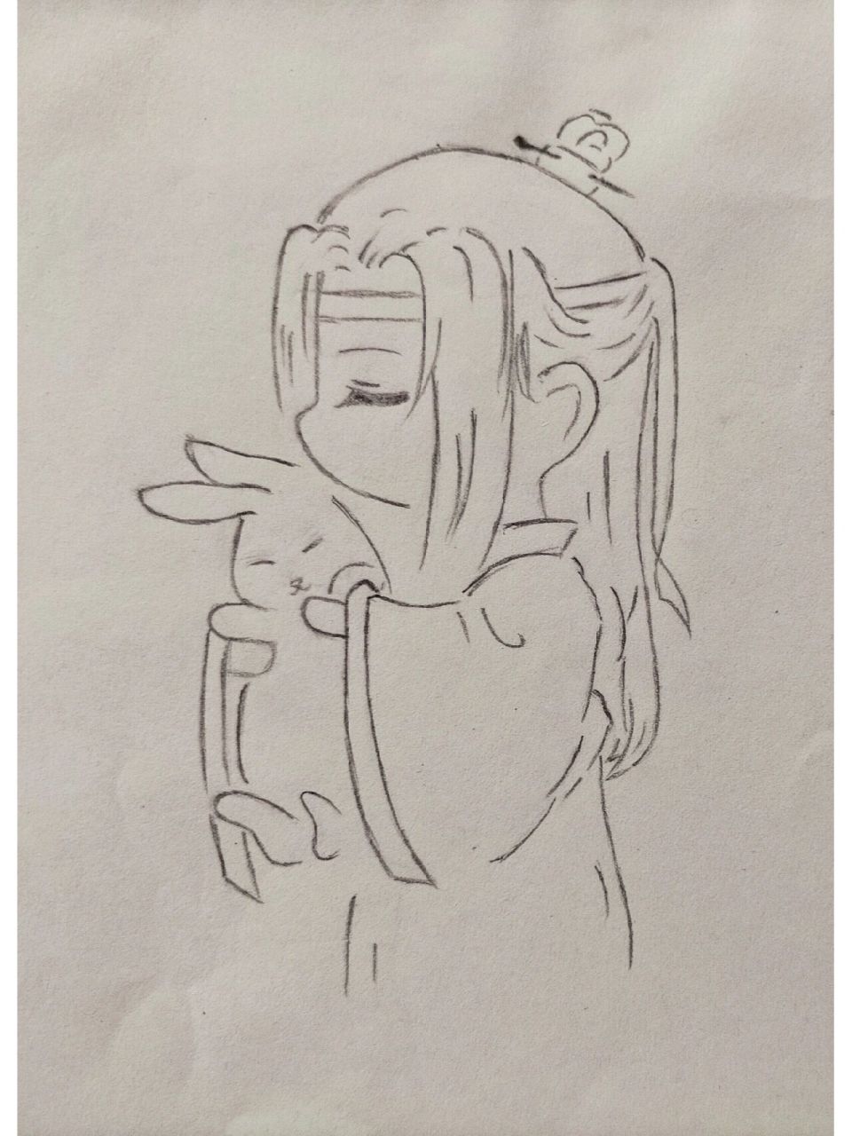 魔道祖师简笔画铅笔画图片