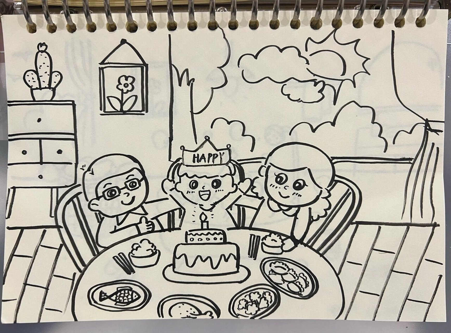 教资面试 幼师简笔画 我的一家 适合教资面试绘画 《我的一家》《我的