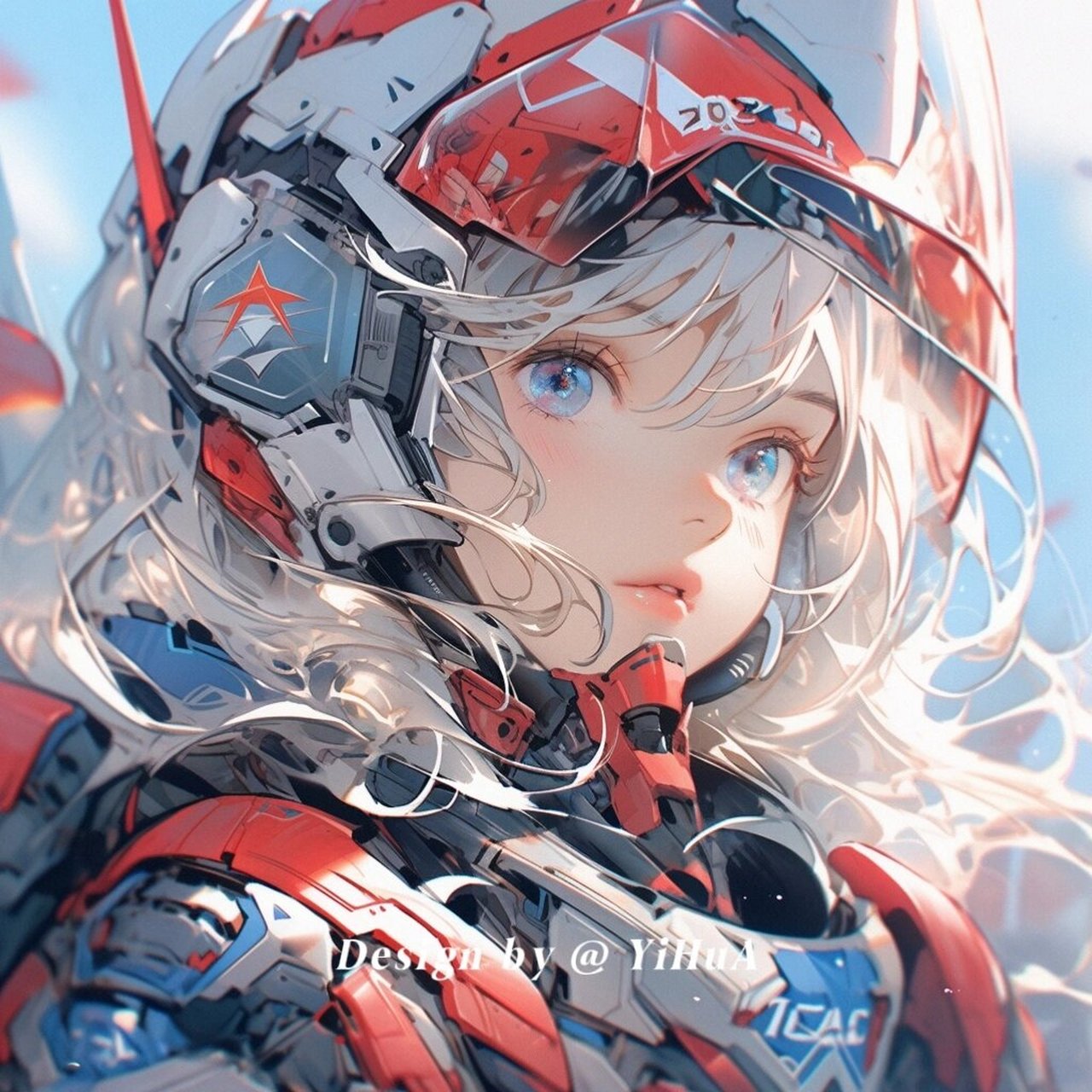 机甲少女头像(一) 78一组超酷的机甲少女,机械姬 78未来感,科技感