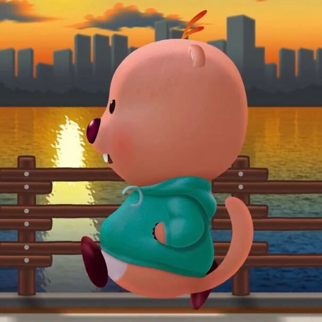 运动loopy情头 早起运动滴宝儿