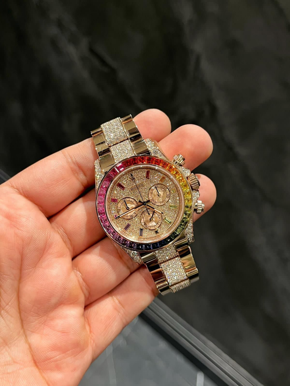劳力士116595rbow-0002顶配彩虹迪 22年全新 劳力士116595rbow-0002