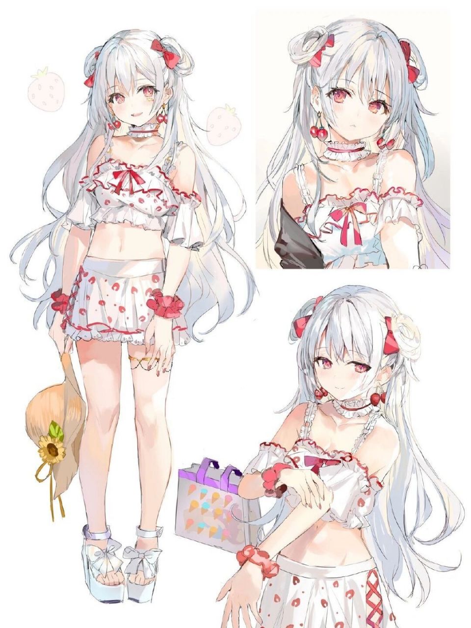 超可爱猫耳娘立绘人物角色设计绘画素材!