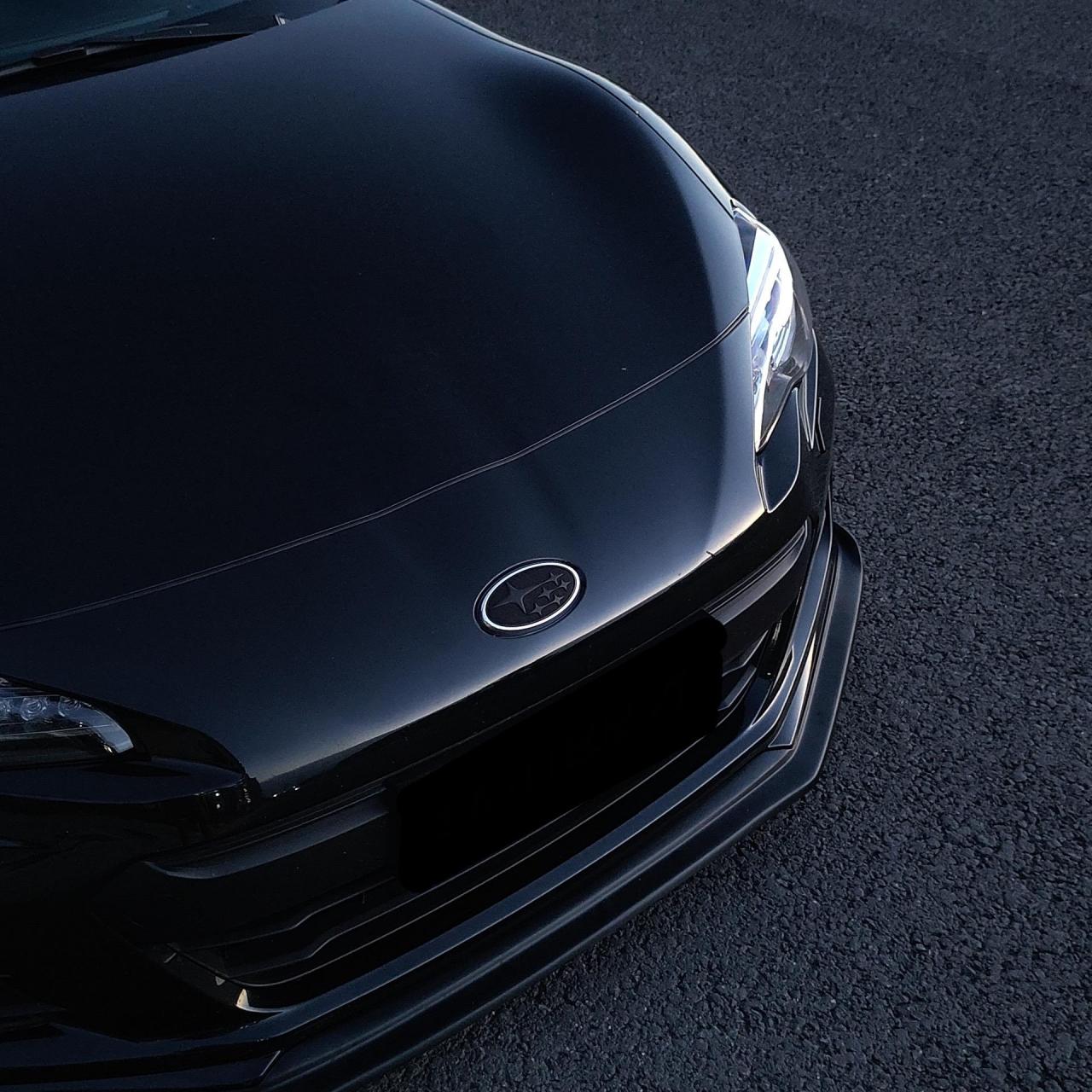 斯巴鲁纯黑车标上车.brz纯黑车标上车 质感无敌