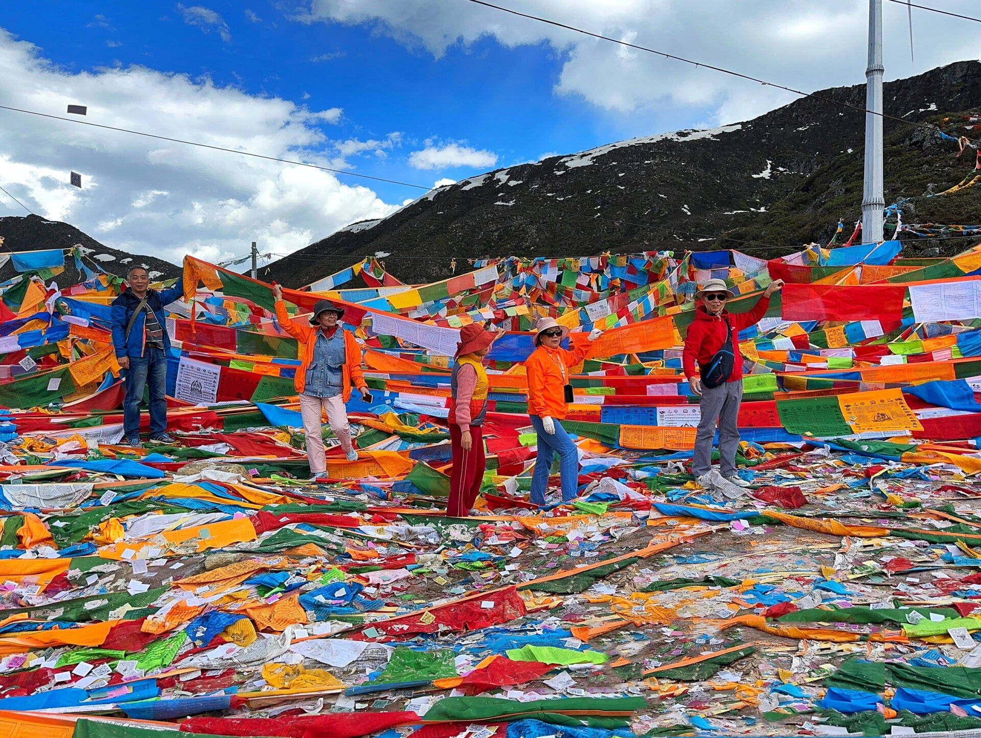 西藏色季拉山垭口观景台,远眺南迦巴瓦峰
