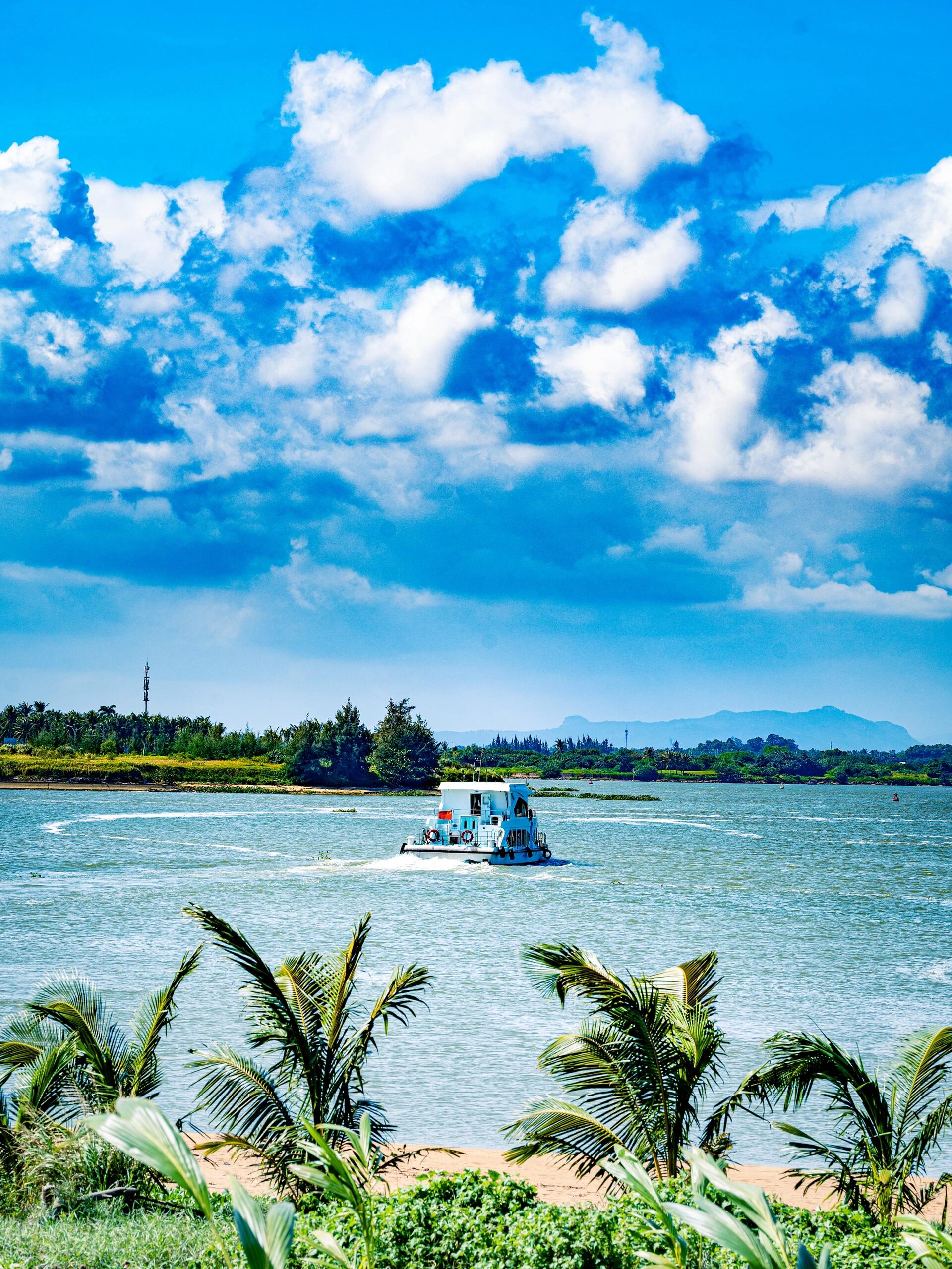 99博鳌玉带滩|过来感受她的神奇 玉带滩是一条自然形成的,地形狭长