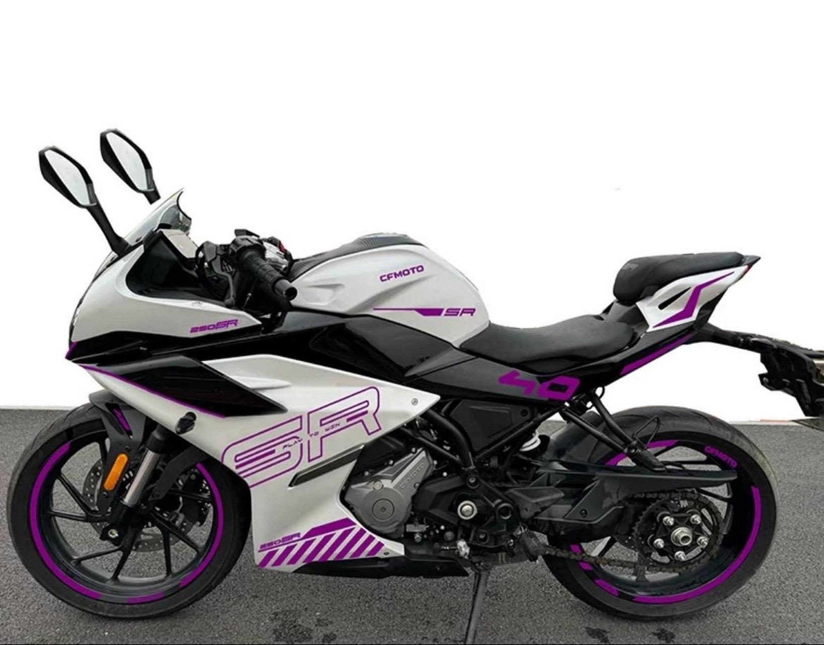 23款春风250sr紫罗兰拉花开发完成 价格优惠 8种颜色可定制 之前想要