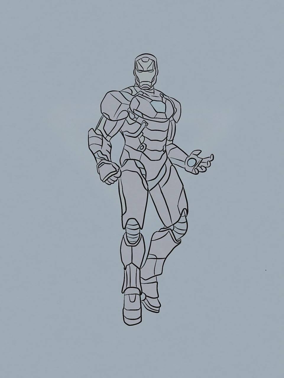 手绘|漫威超级英雄系列—钢铁侠 iron man!