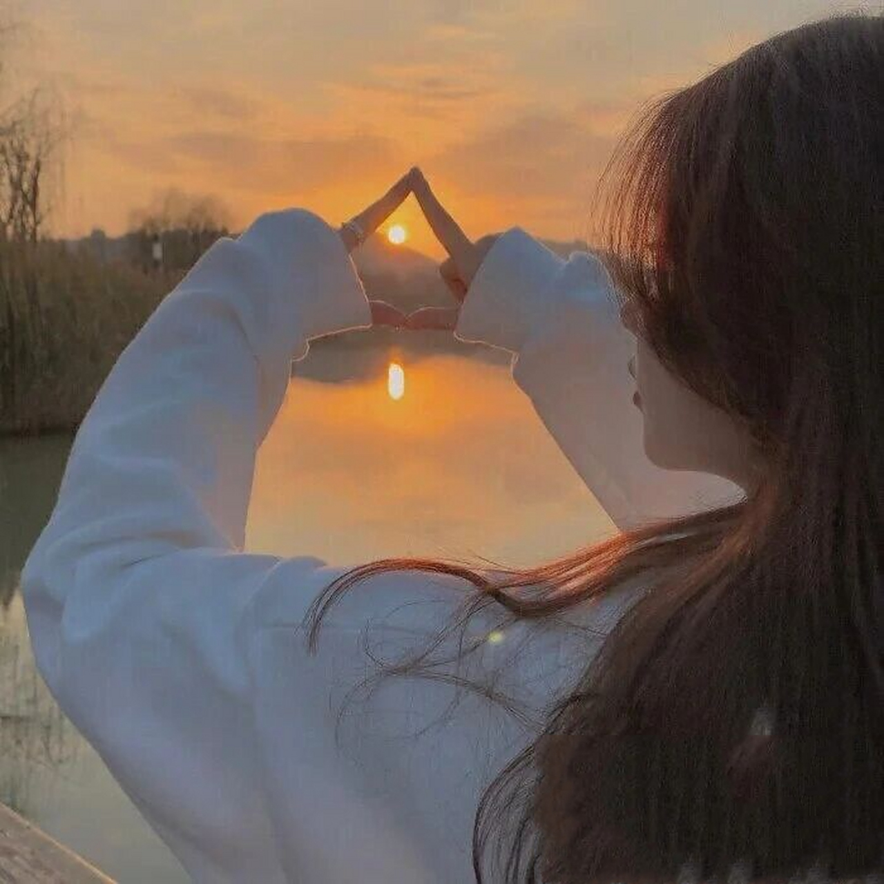 日落女头像集,超美0000