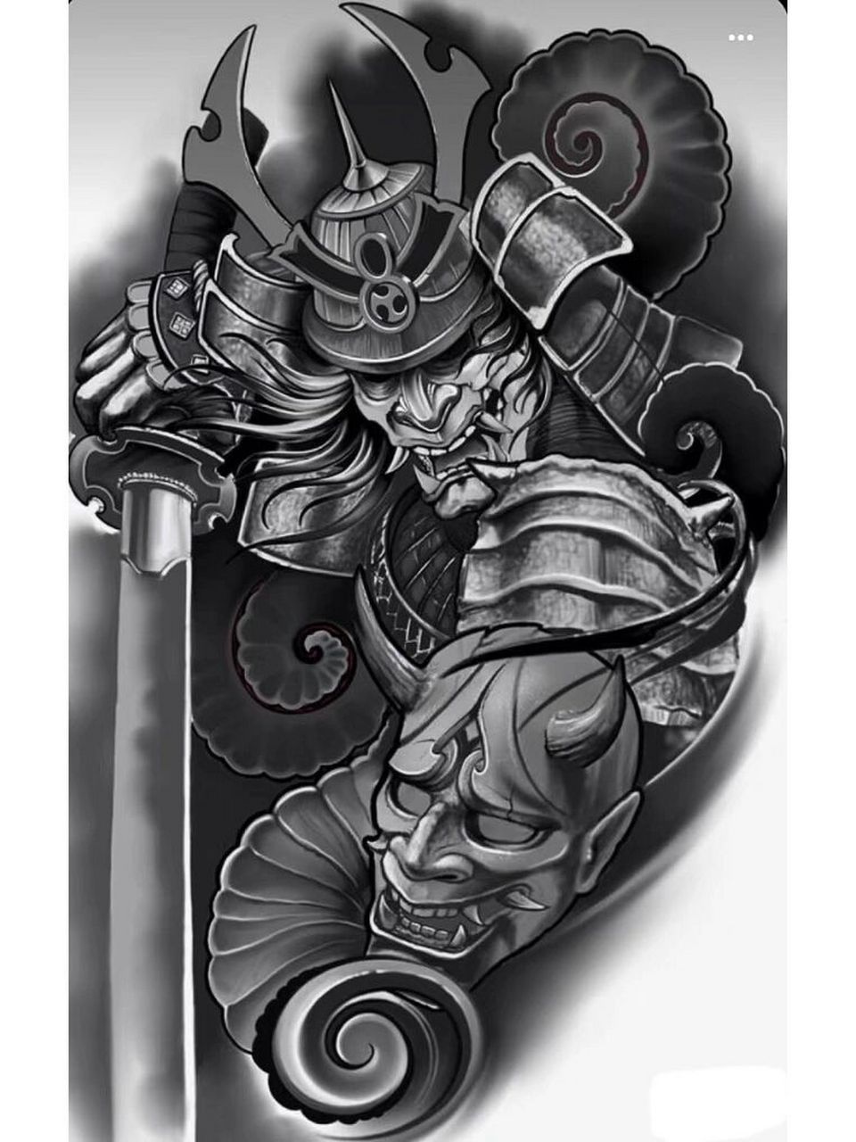 日本武士纹身手稿(多图) 日本武士纹身手稿(多图)