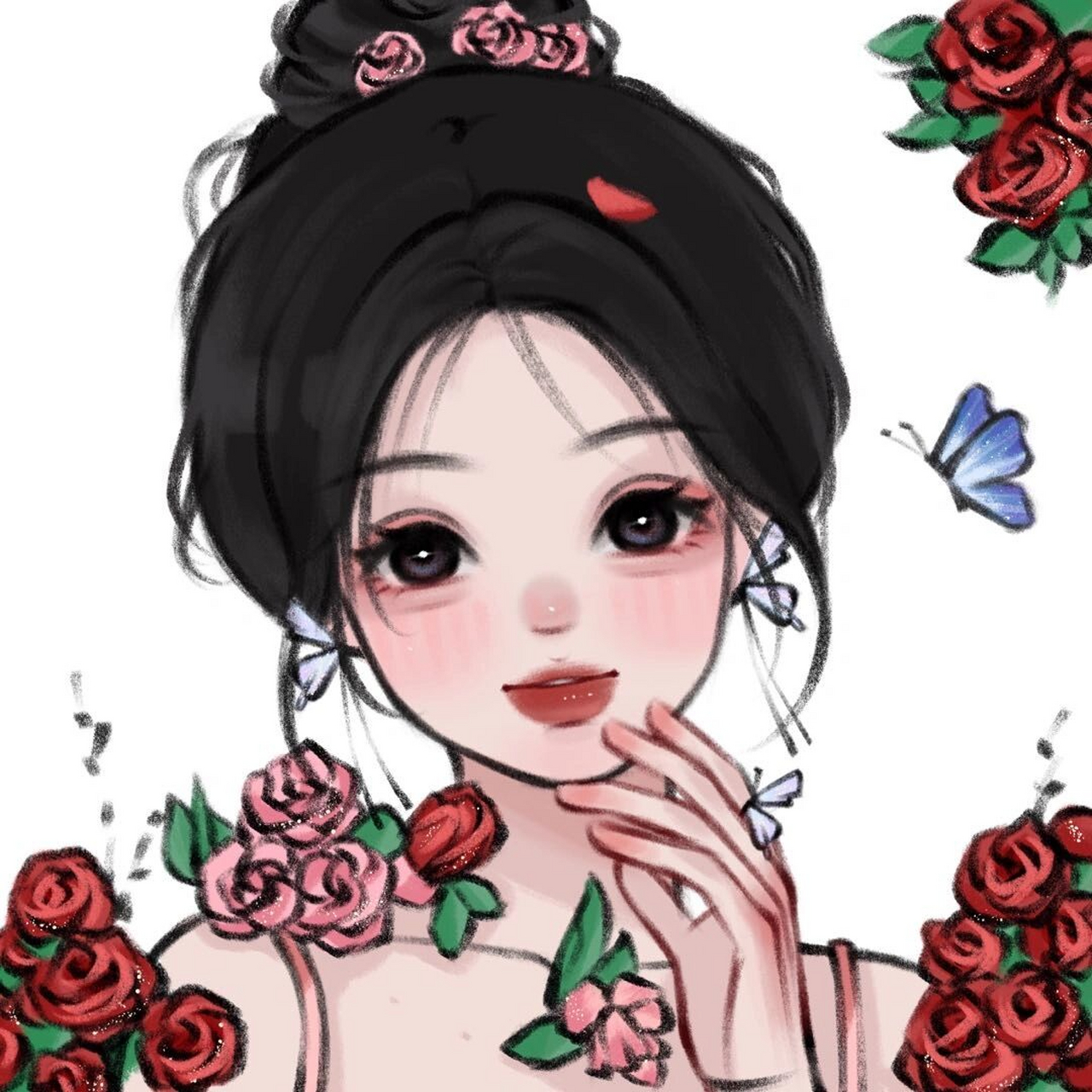 may风/玫瑰少女 93头像   转载临摹需注明出处 92商用 小姐姐是