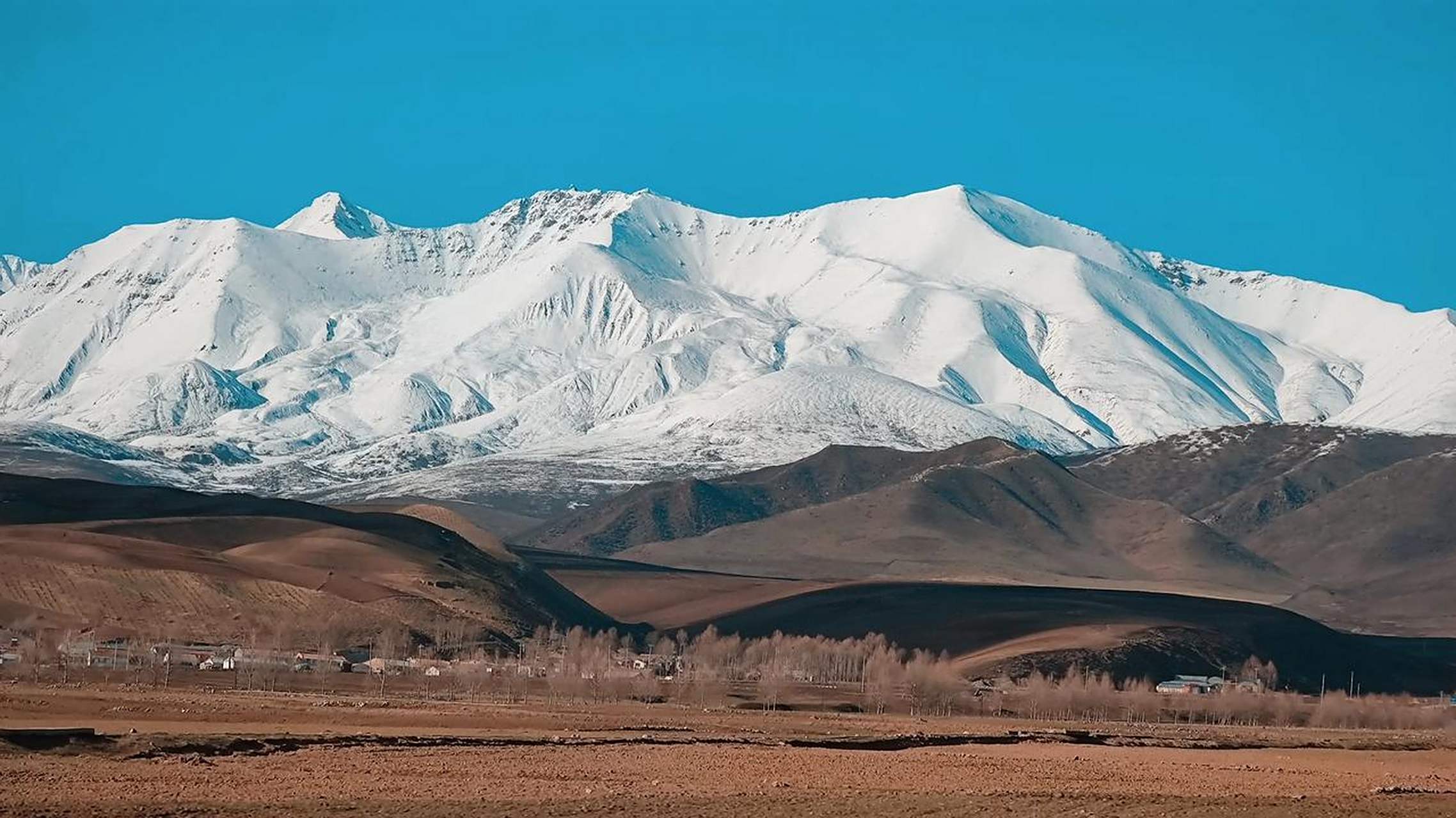 冬日生活打卡季青海门源祁连山冬季雪景 祁连山冷龙岭,又叫老龙岭,在