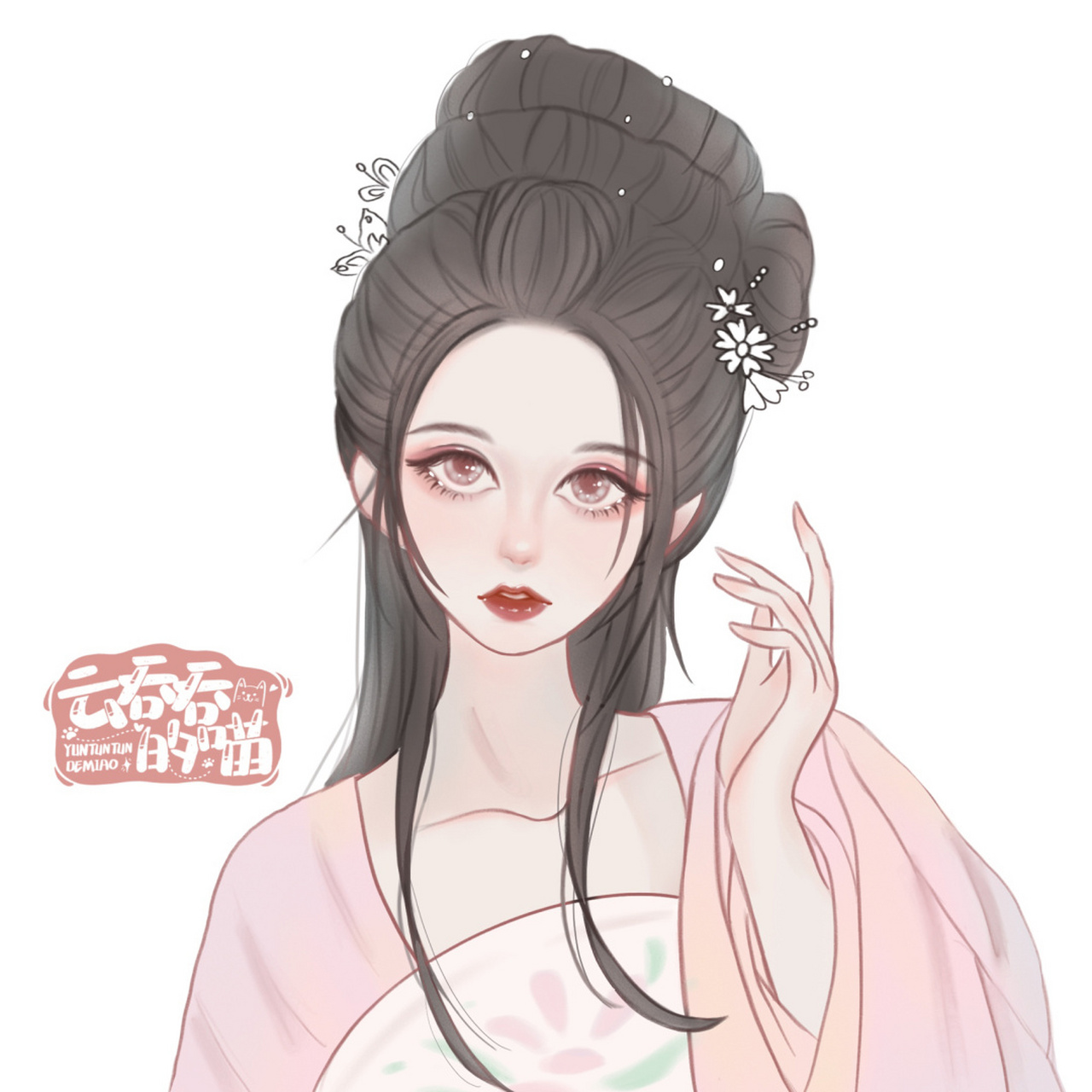 procreate丨女生头像 94软件:procreate 94工具:ipad pro2020 (11