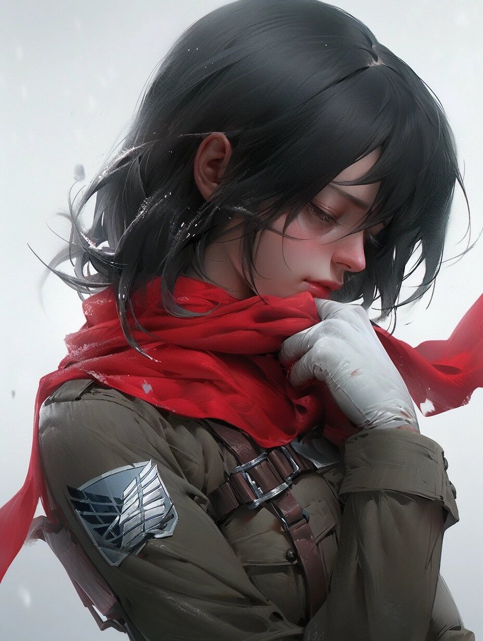 三笠·阿克曼|壁纸 试了试midjourney的新模式,越来越多强了