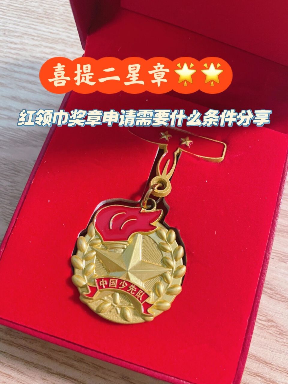 红领巾奖章01个人 二星章99申报条件和流程 关于申请红领巾奖章二