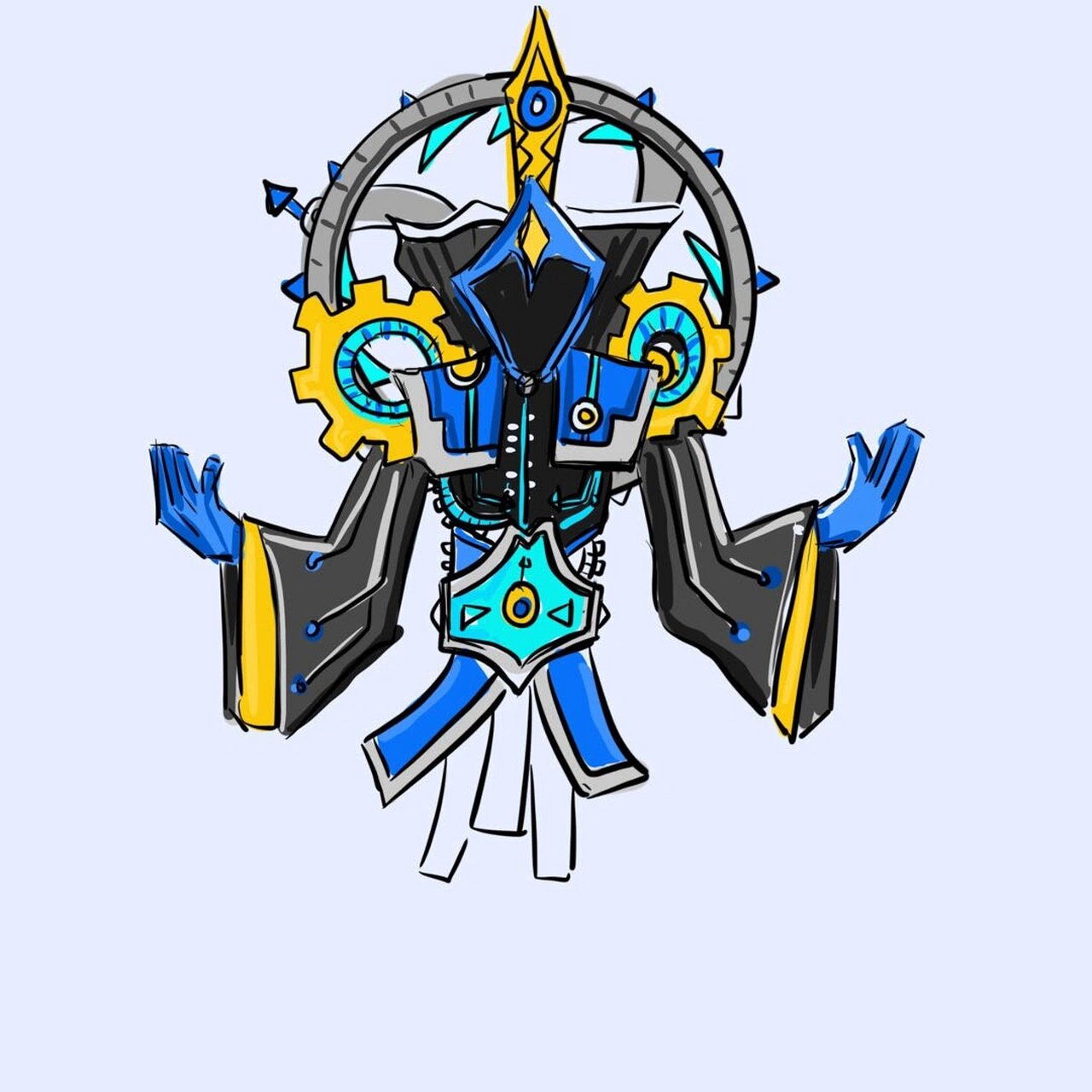 明天应该会更新武器了,然后是龙的柴设#画画的日常# #火柴人# #火柴人