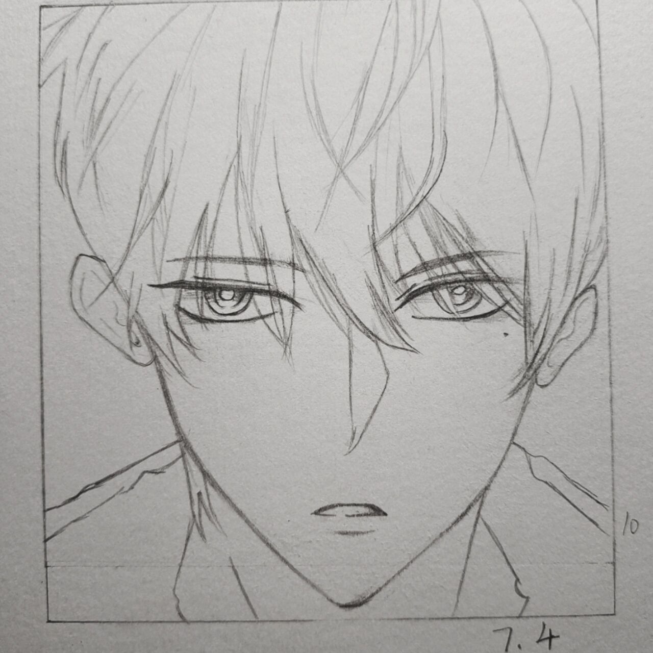 漫画男主|谢俞|帅哥|简笔画含教程