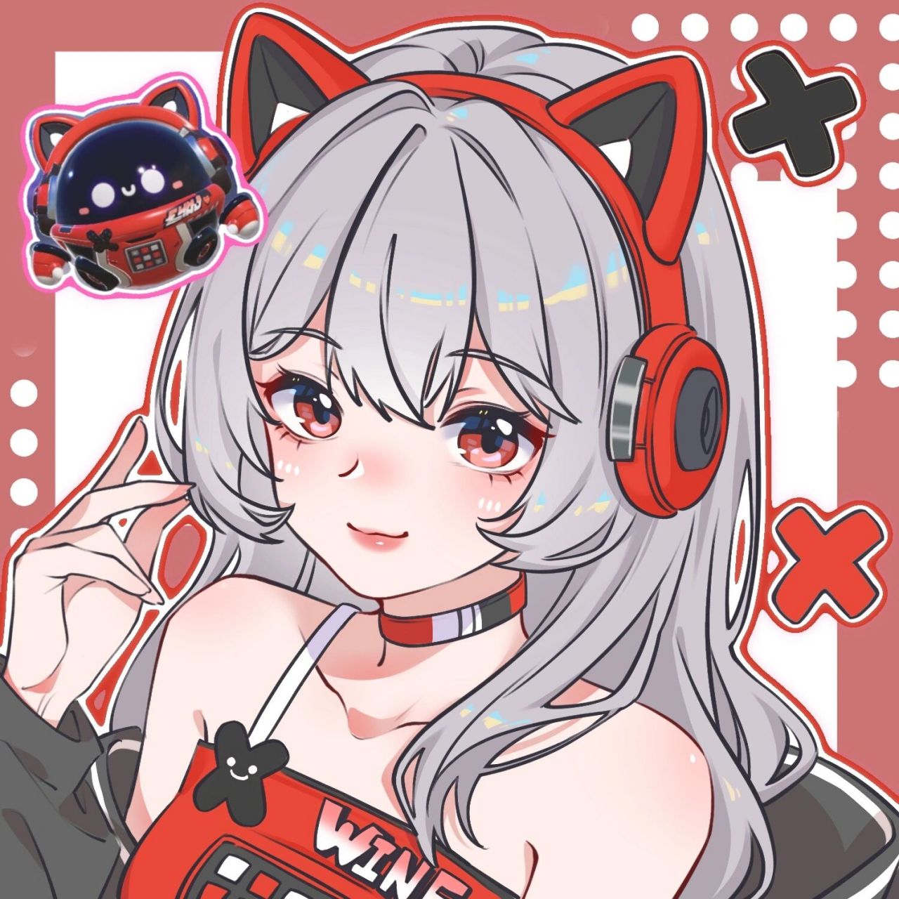 皮肤染色头像也顺带一起出了,大家拿去当头像叭 感觉红色竟然意外的