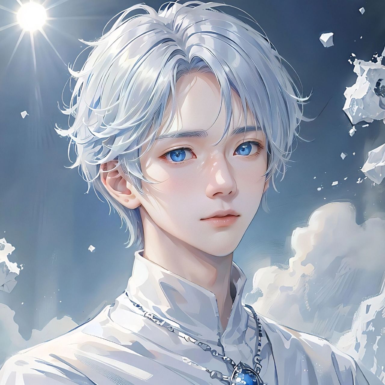 冰雪系超好看男生头像