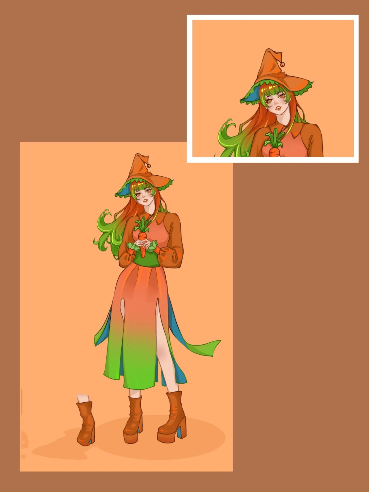 蔬菜拟人之胡萝卜