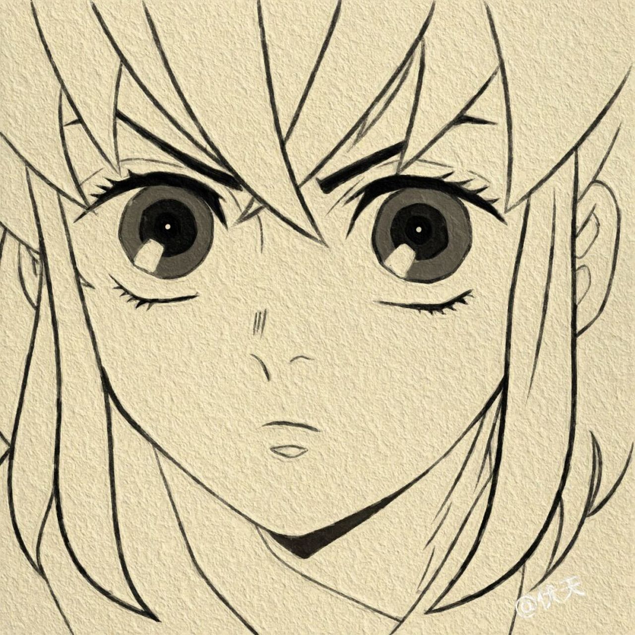 伊之助简笔画‖(46) #简笔画# #寻找小红书绘画大神# #画画的日常