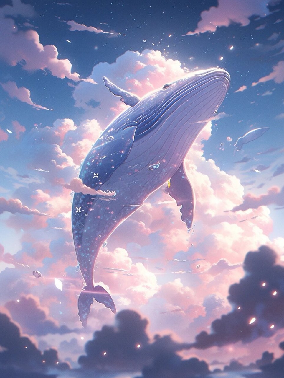 ✨唯美壁纸|如鲸向海,似鸟投林🐋 我还是喜欢你,像鲸沉于海底温柔