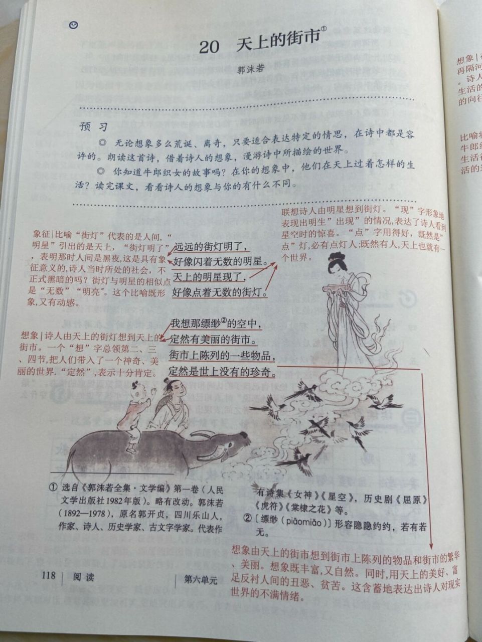 七年级上册语文第20课《天上的街市》笔记 #七年级上册语文笔记