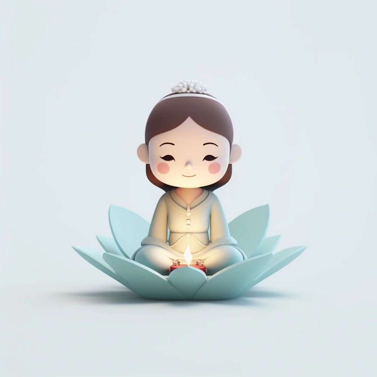 荷气生财|可爱佛系头像